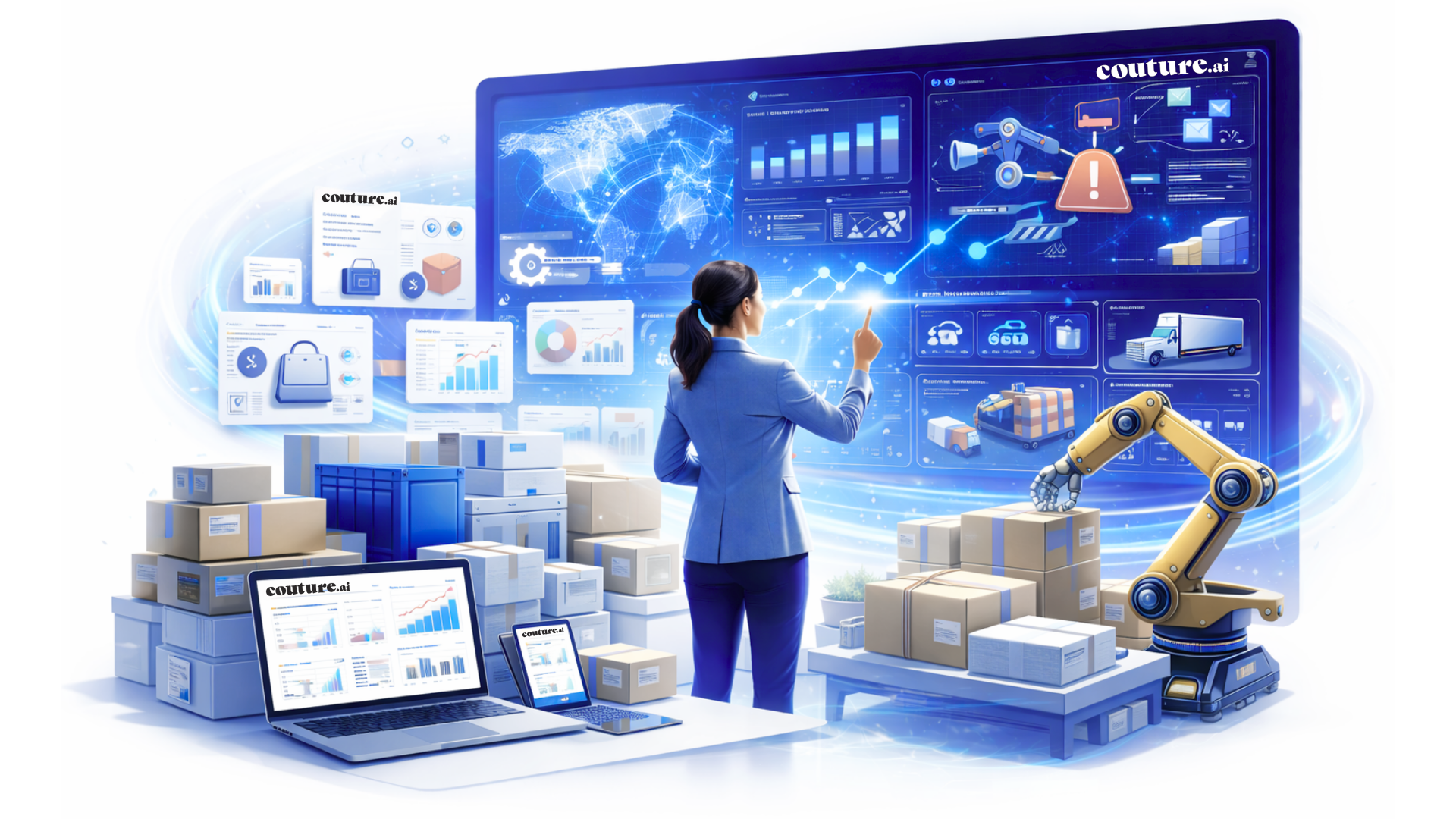 Illustration of trustworthy AI technology solutions at Couture AI